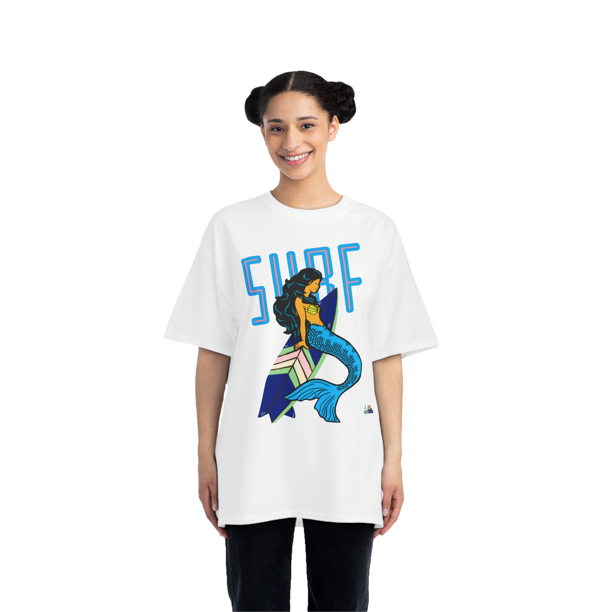 Surf Mermaid Style Unisex Heavyweight Tee