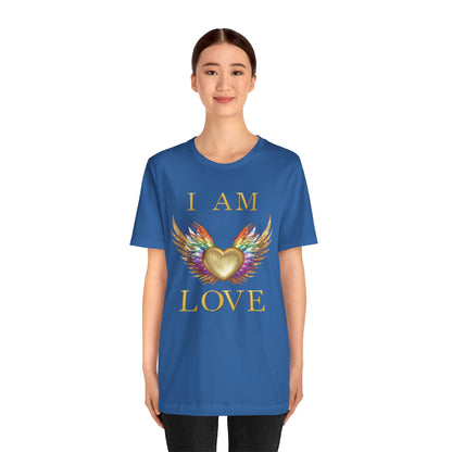 I am Love Angel Wings Short Sleeve Tee