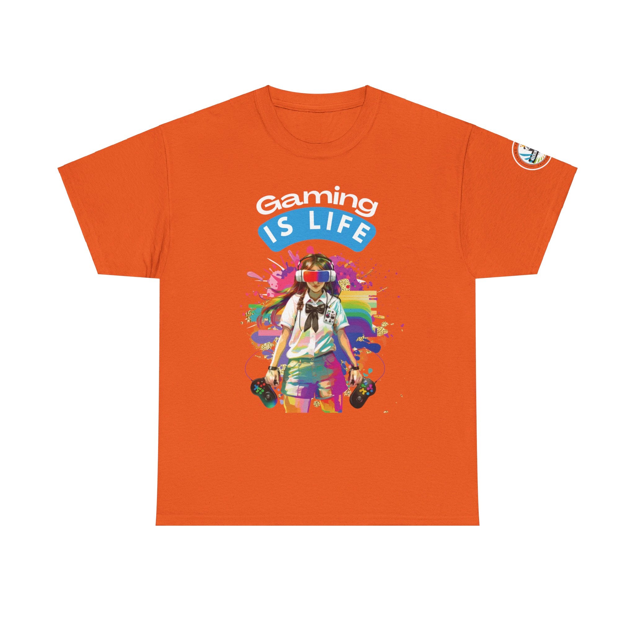 Gaming is Life - Girl Gamer Unisex Heavy Cotton Tee