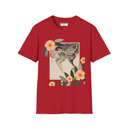 Elusoriness Floral Butterfly Unisex Softstyle T-Shirt