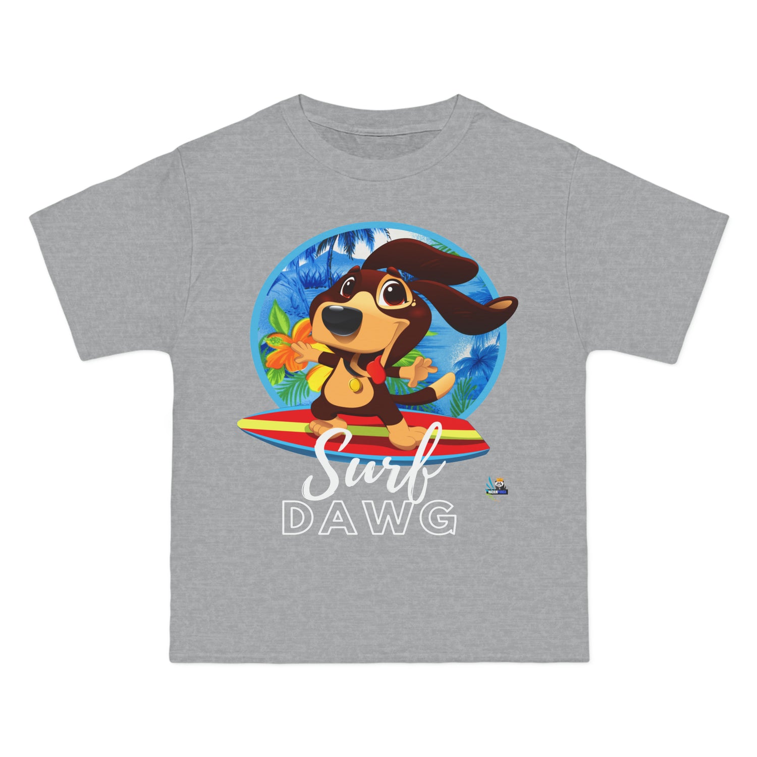 Camiseta pesada estilo hawaiano Surf Dawg