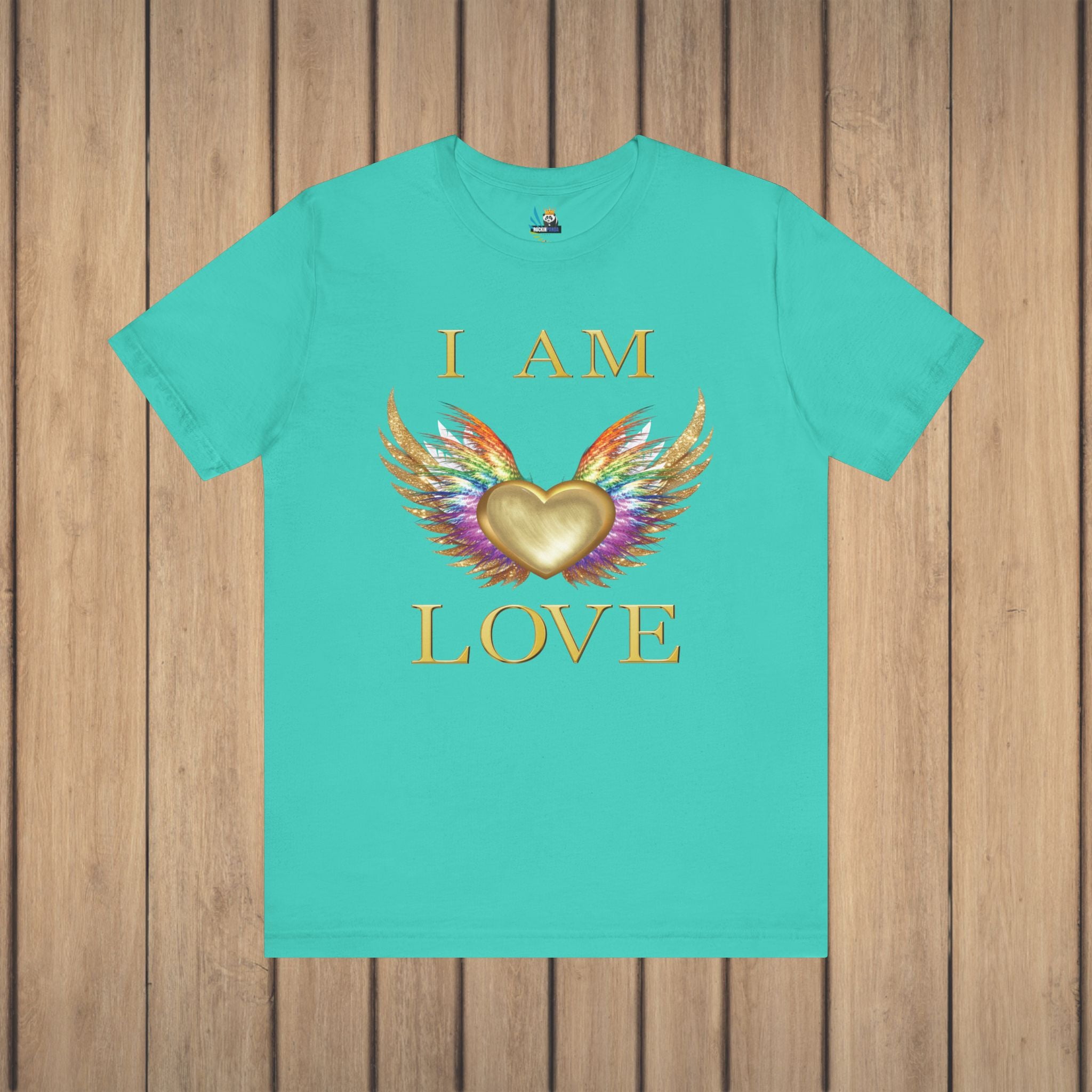 I am Love Angel Wings Short Sleeve Tee