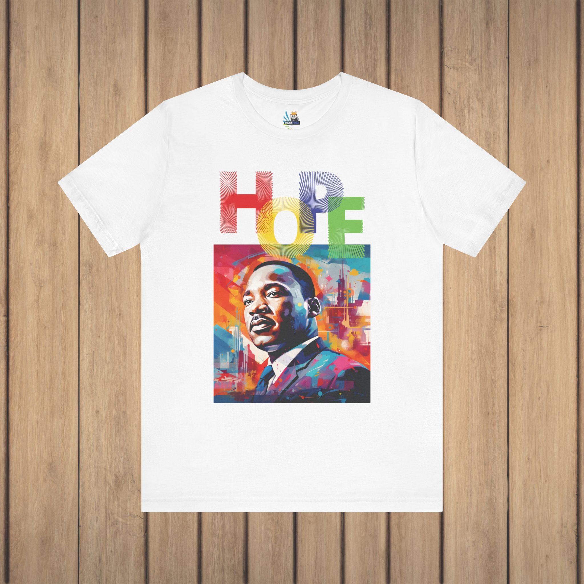 MLK Jr Hope Graffiti Art Unisex Short Sleeve Tee