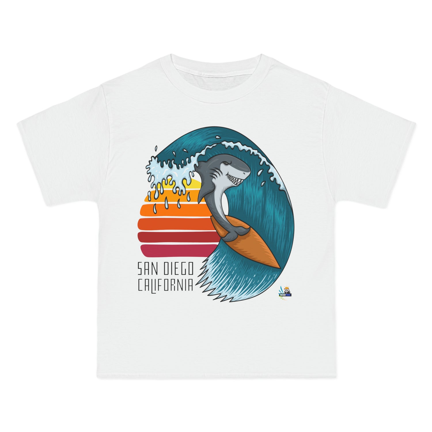 Camiseta de peso pesado Surf San Diego