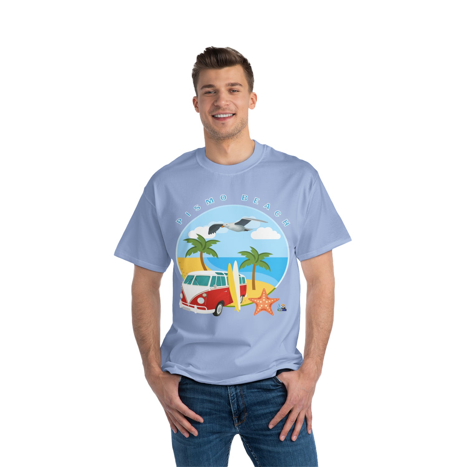 Surf Pismo Beach California Unisex Heavyweight Tee