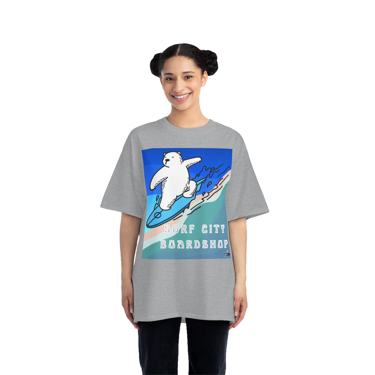 Surf City Boardshop Polar Bear Mascot Unisex Heavyweight Tee