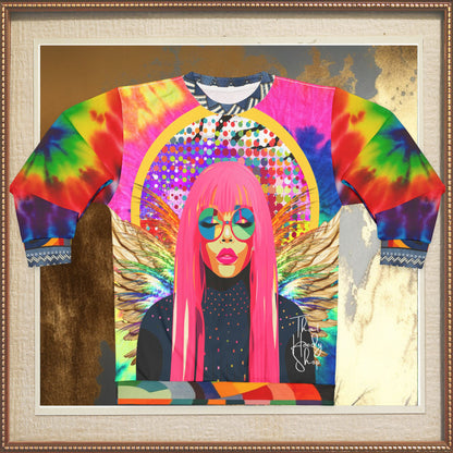 70s Disco Diva Angel Unisex Sweatshirt (Gold Label)