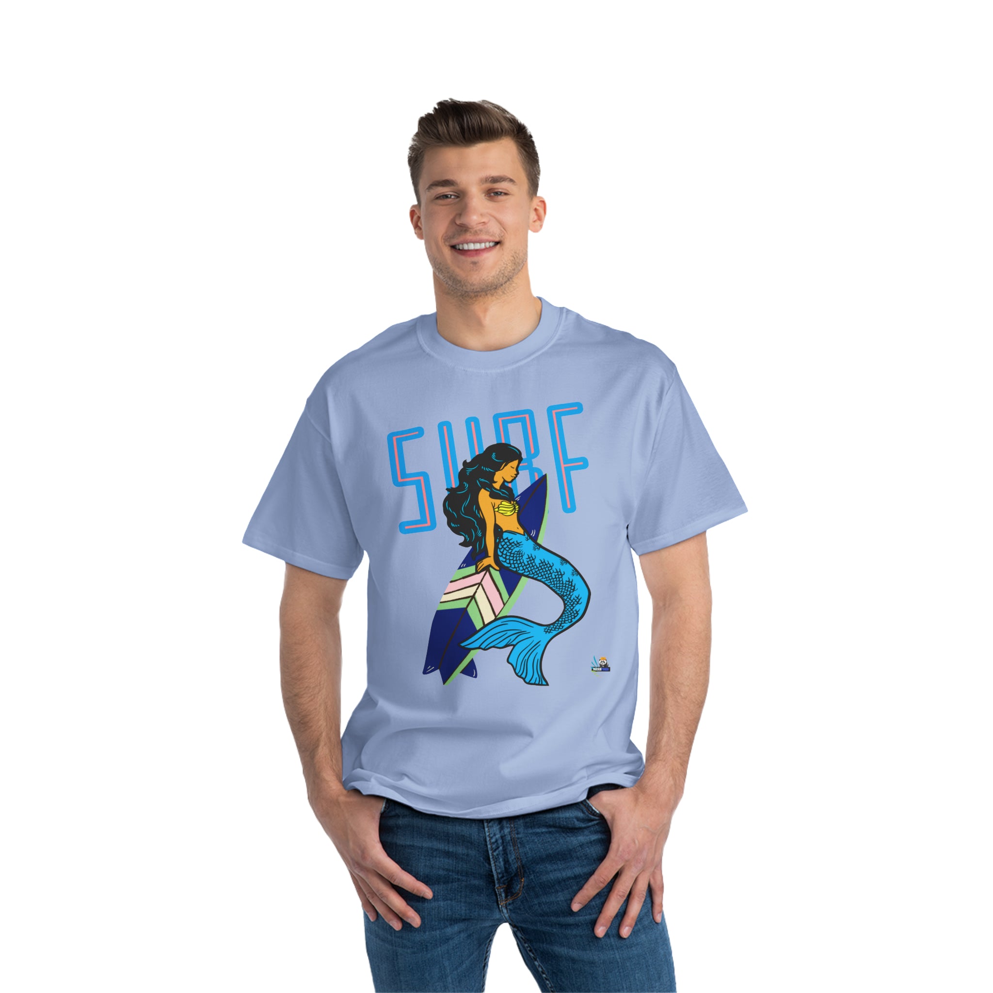 Camiseta pesada estilo sirena surfera