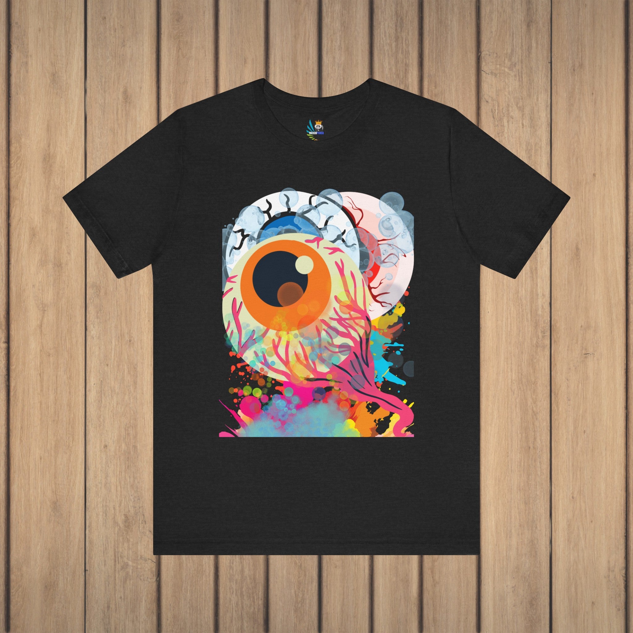 Eyes in Abstract Unisex Short Sleeve Tee