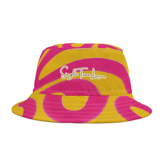 The Squiggly Wiggly Vibrant Tie-Dye Bucket Hat