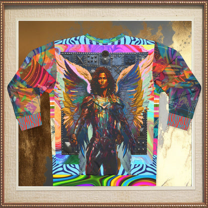 Archangel Michael in the Armor of God Unisex Sweatshirt (Gold Label)