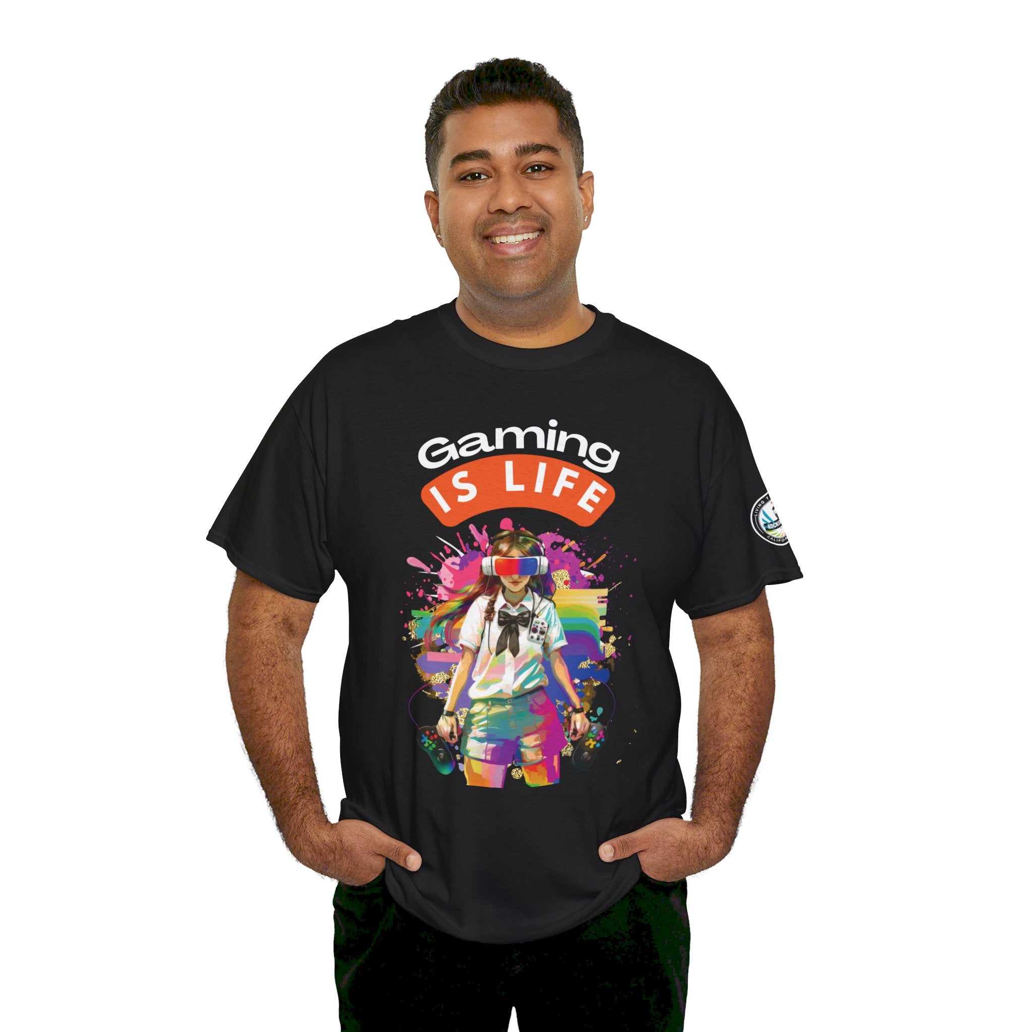 Gaming is Life - Girl Gamer Unisex Heavy Cotton Tee