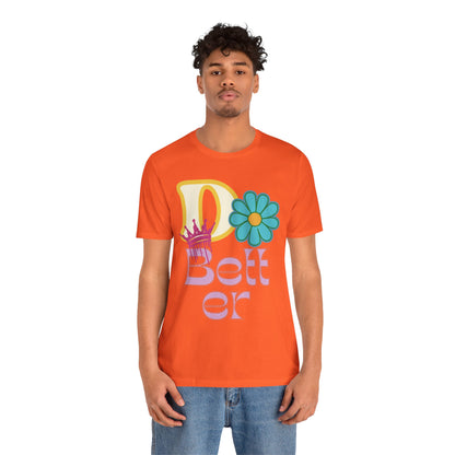 Do Better Hippie Vibe Floral Short Sleeve Tee