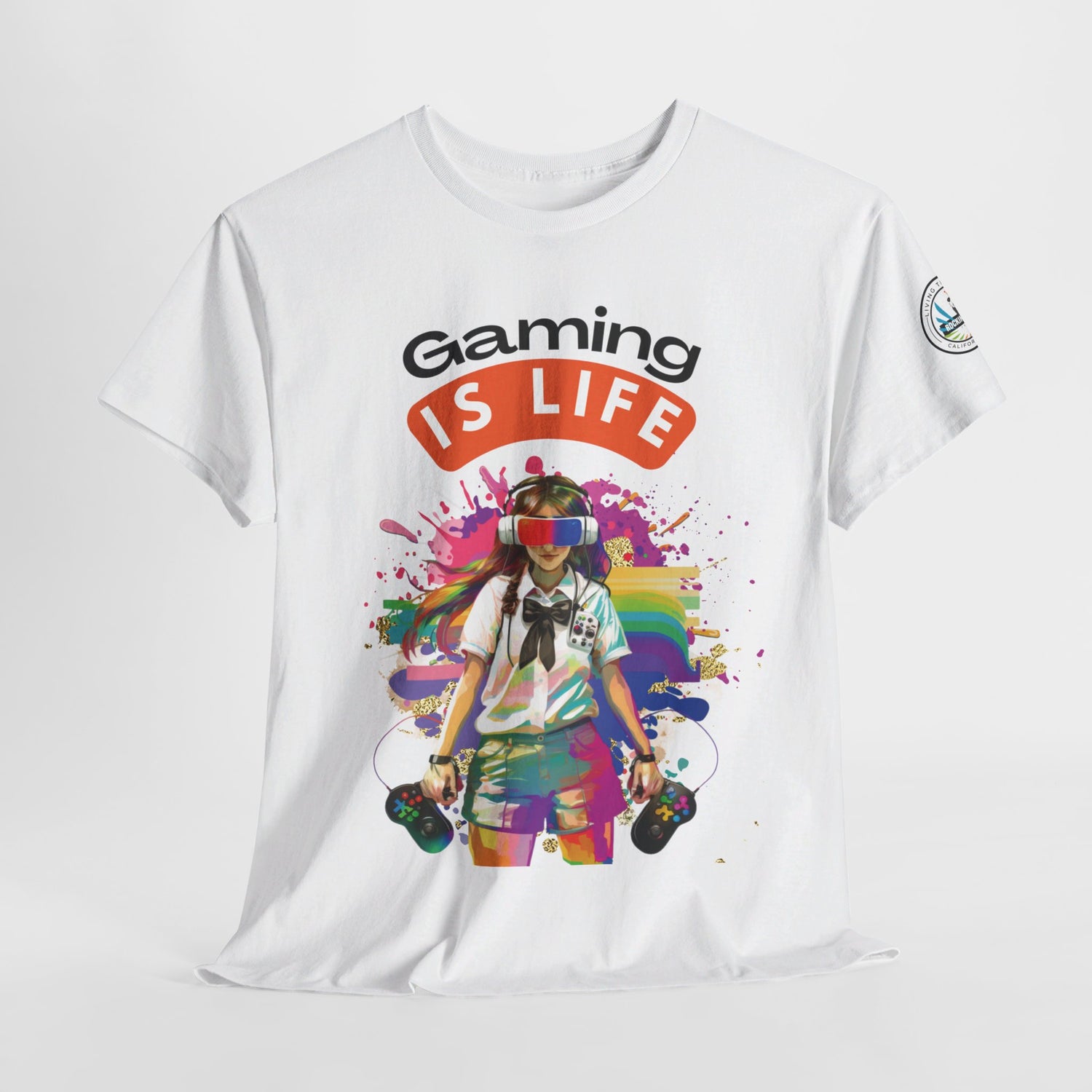 Gaming is Life - Girl Gamer Unisex Heavy Cotton Tee