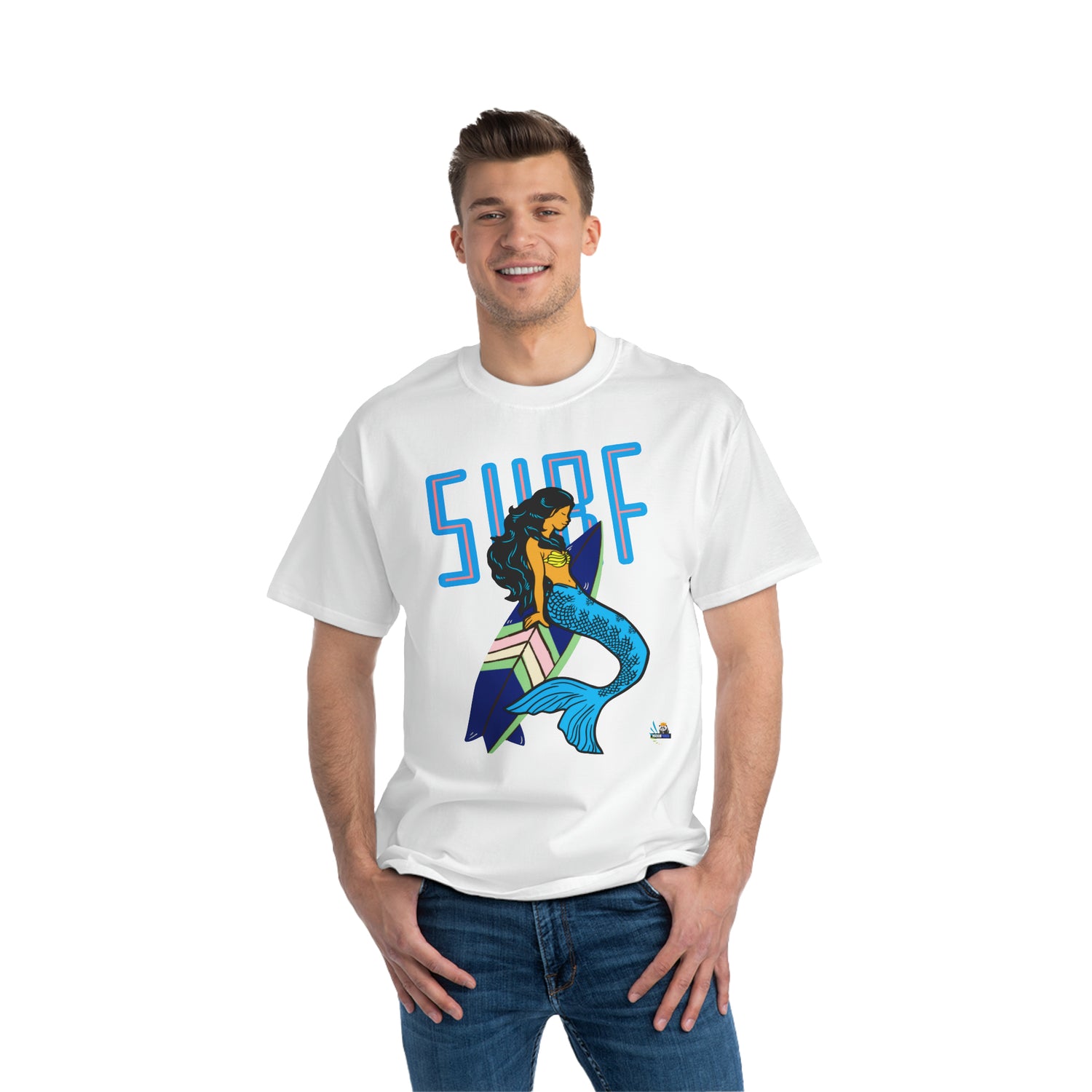 Surf Mermaid Style Unisex Heavyweight Tee