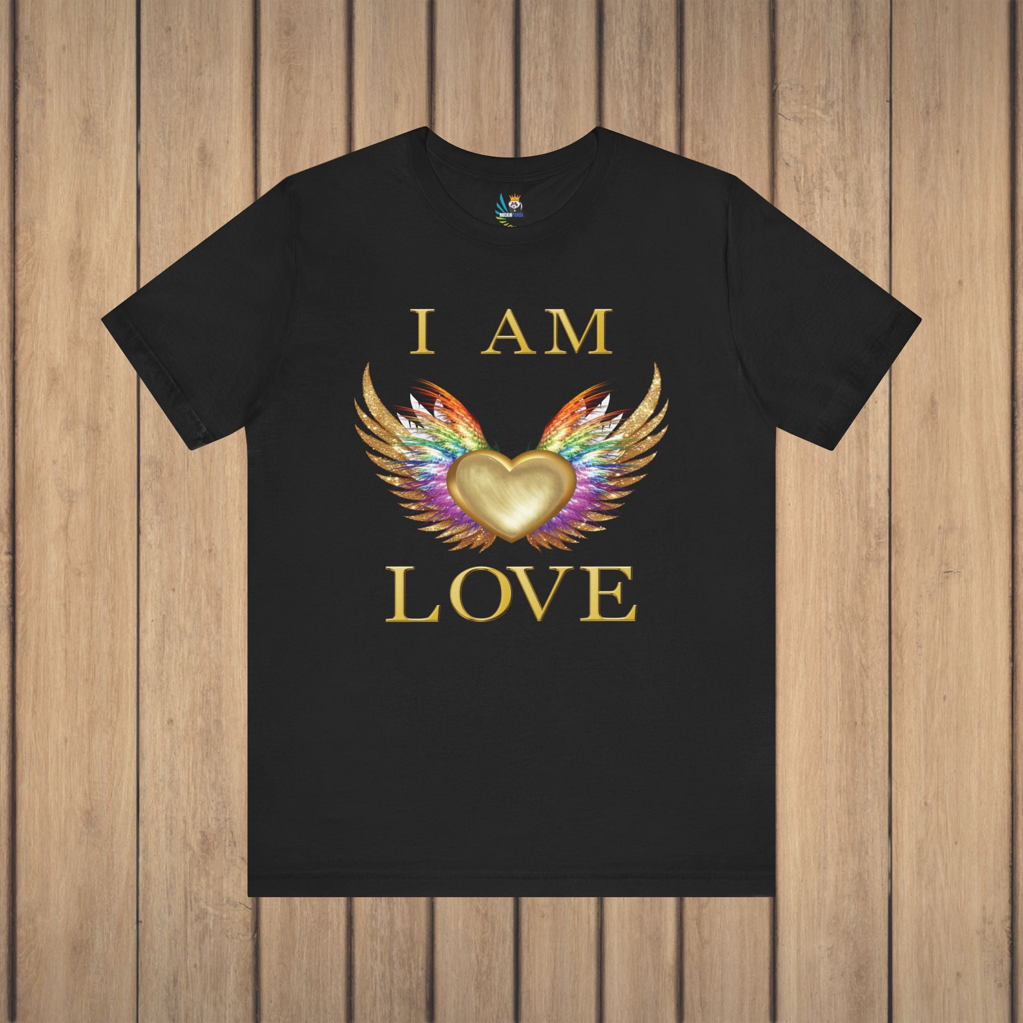 I am Love Angel Wings Short Sleeve Tee