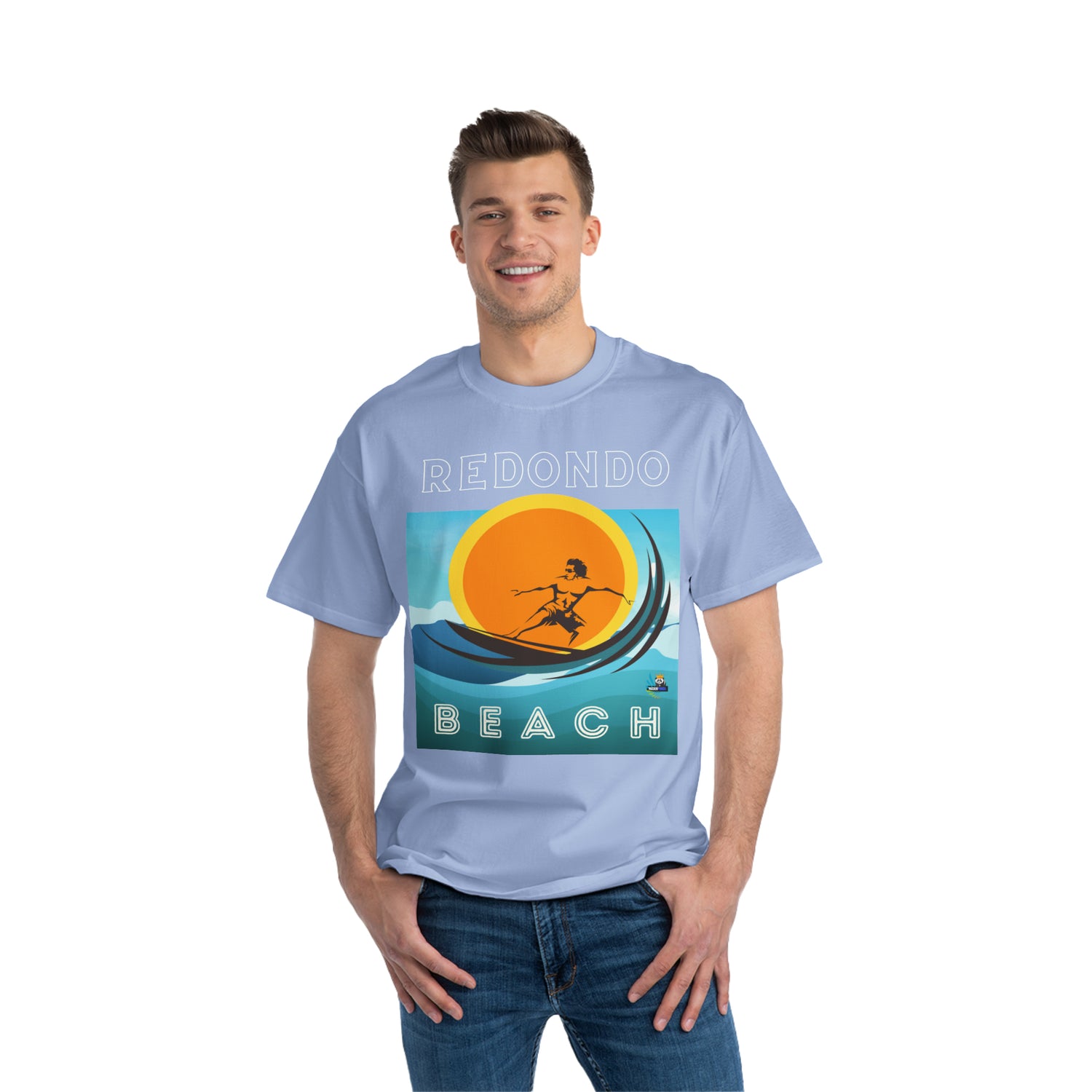 Camiseta de peso pesado Surf Redondo Beach