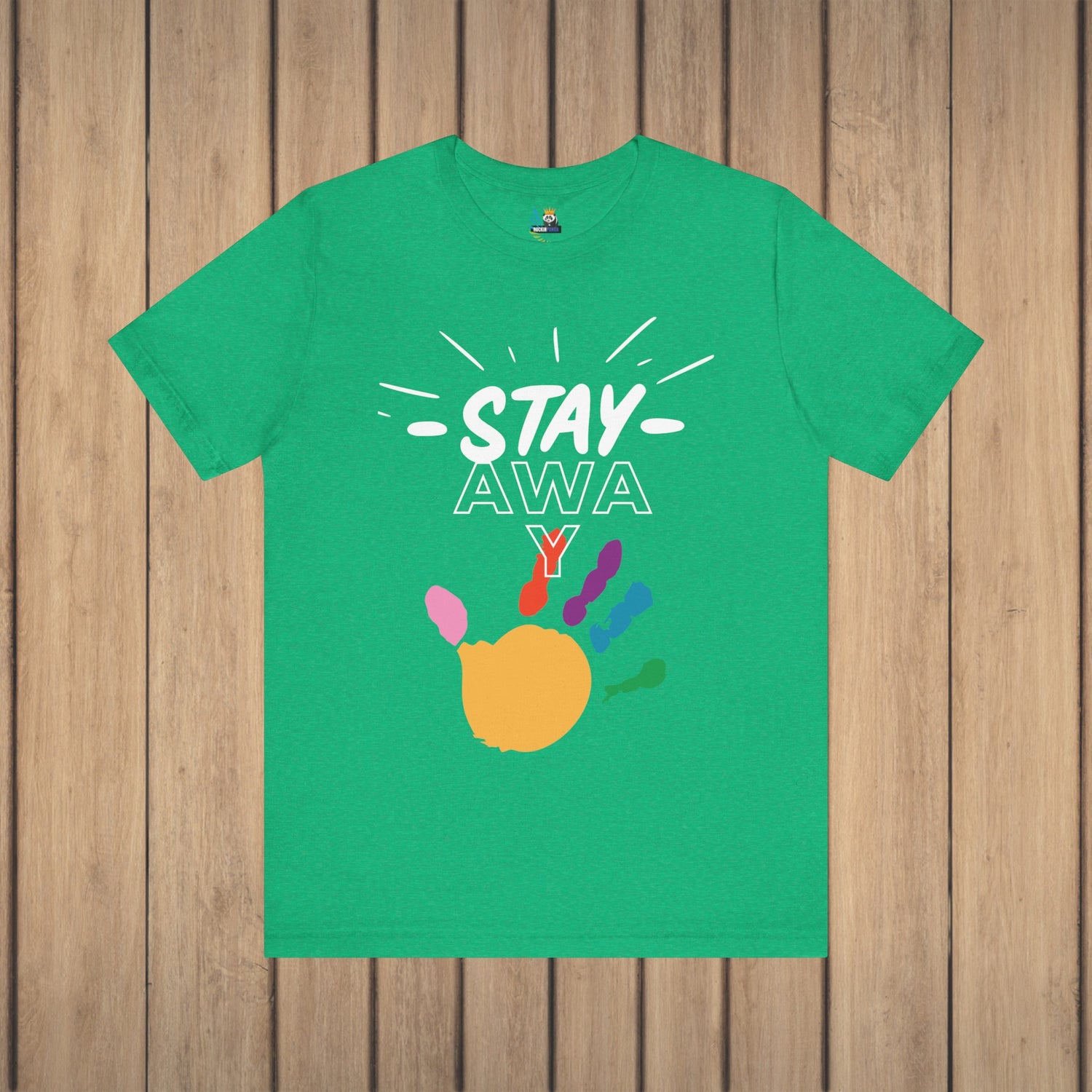 Stay Away Rainbow Hand Unisex Short Sleeve Tee