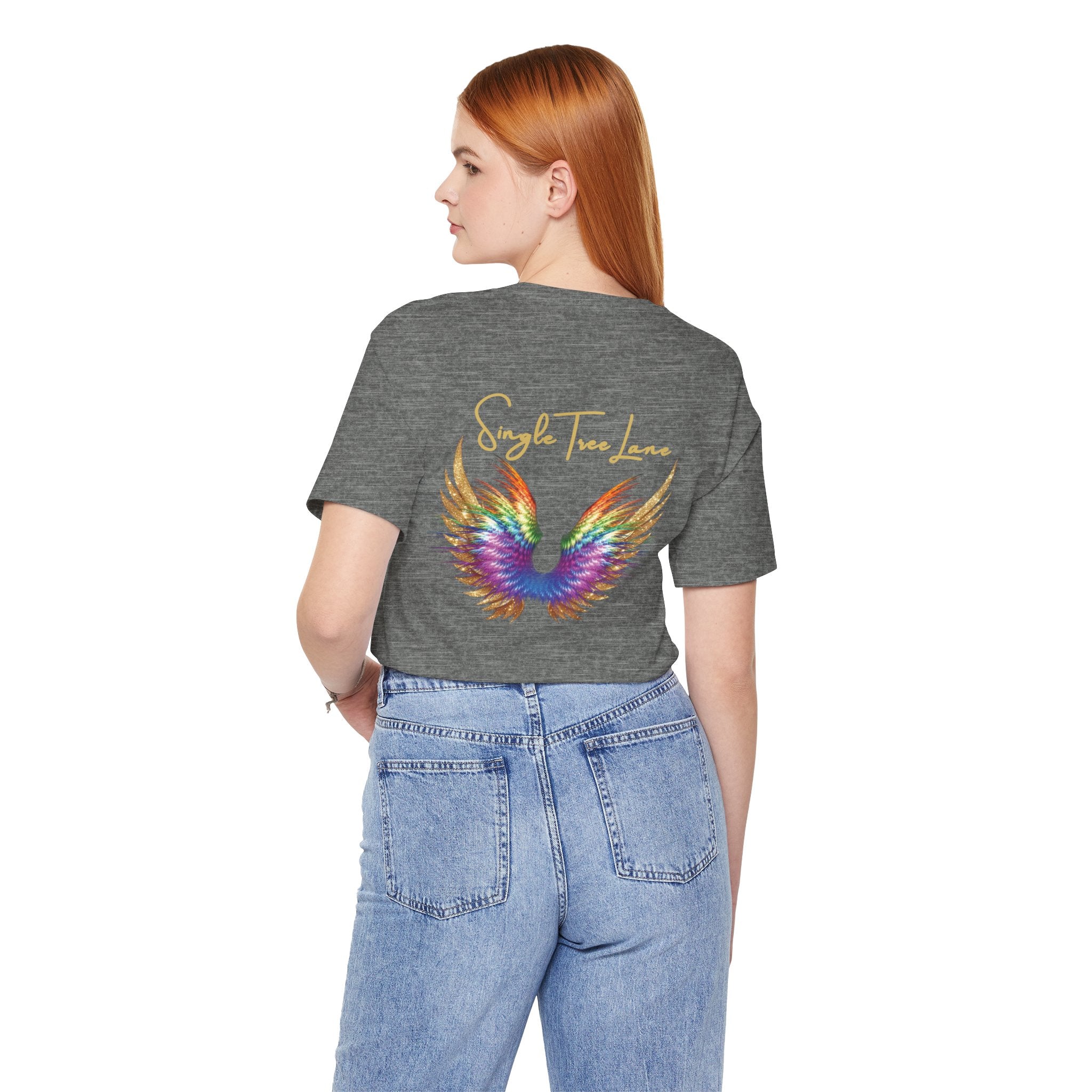 I am Love Angel Wings Short Sleeve Tee