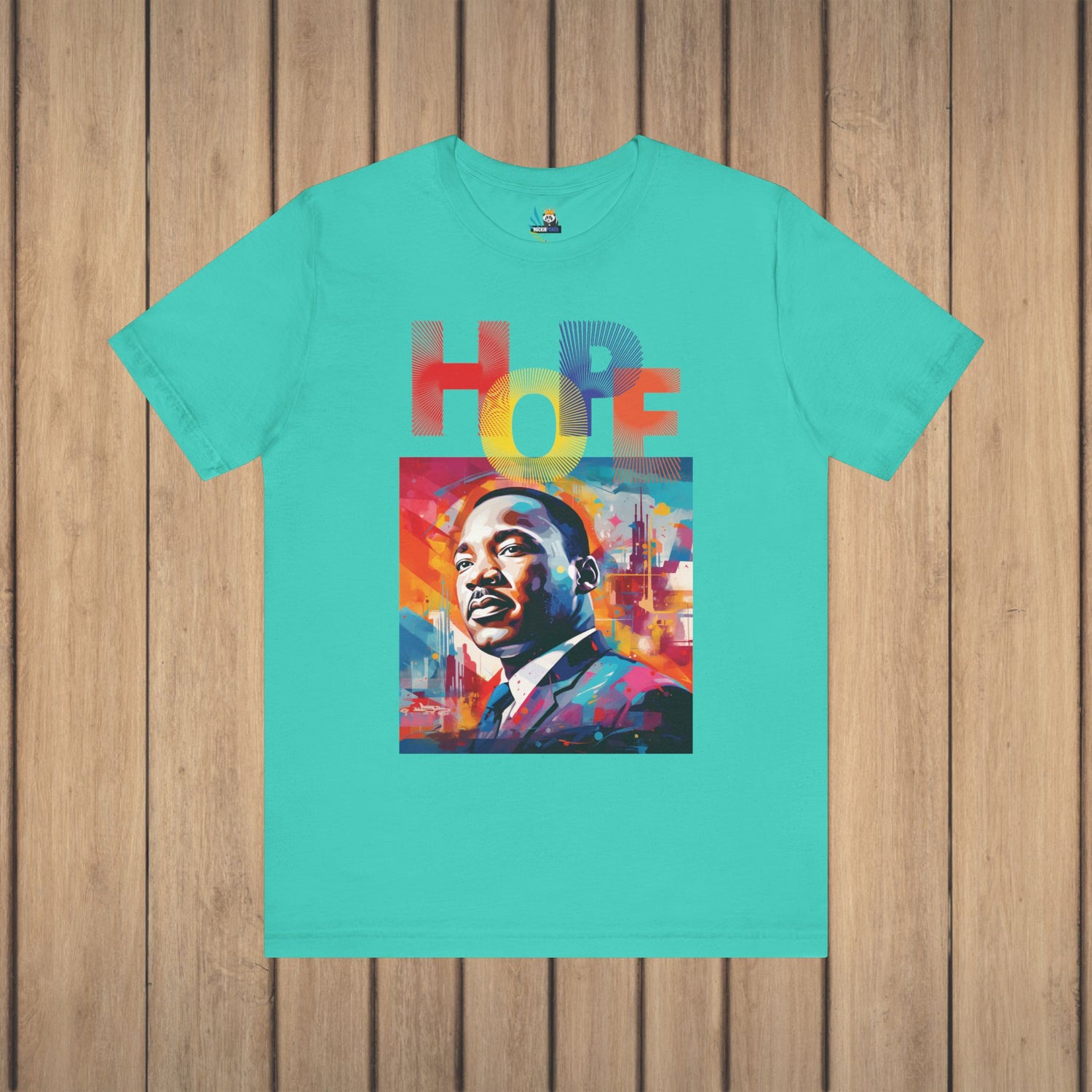 MLK Jr Hope Graffiti Art Unisex Short Sleeve Tee