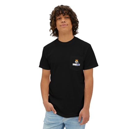 California Dreamin Ocean Wave Stripe Heavyweight Unisex Pocket T-Shirt