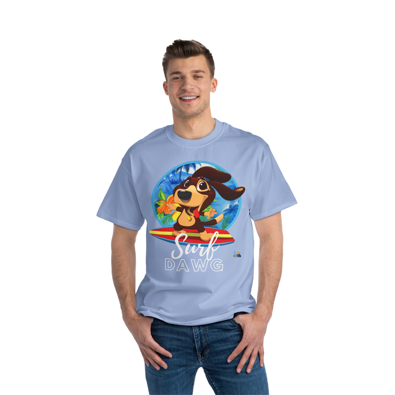 Surf Dawg Hawaiian-Style Unisex Heavyweight Tee