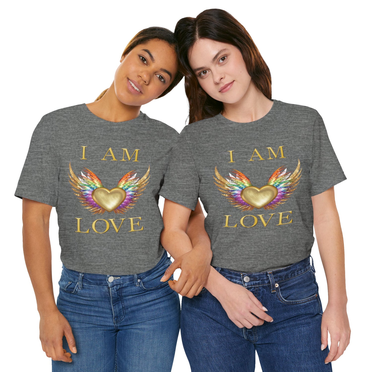 I am Love Angel Wings Short Sleeve Tee