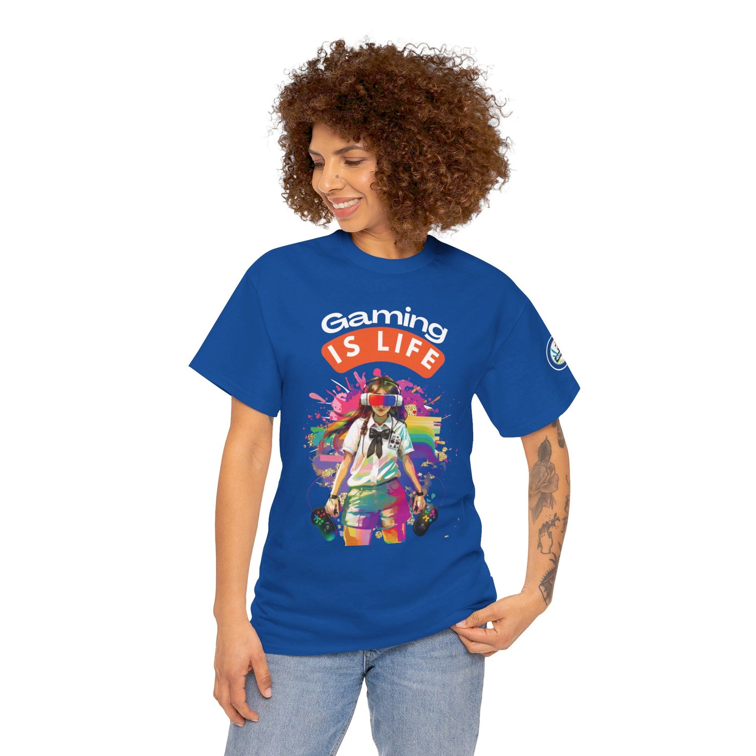 Gaming is Life - Girl Gamer Unisex Heavy Cotton Tee