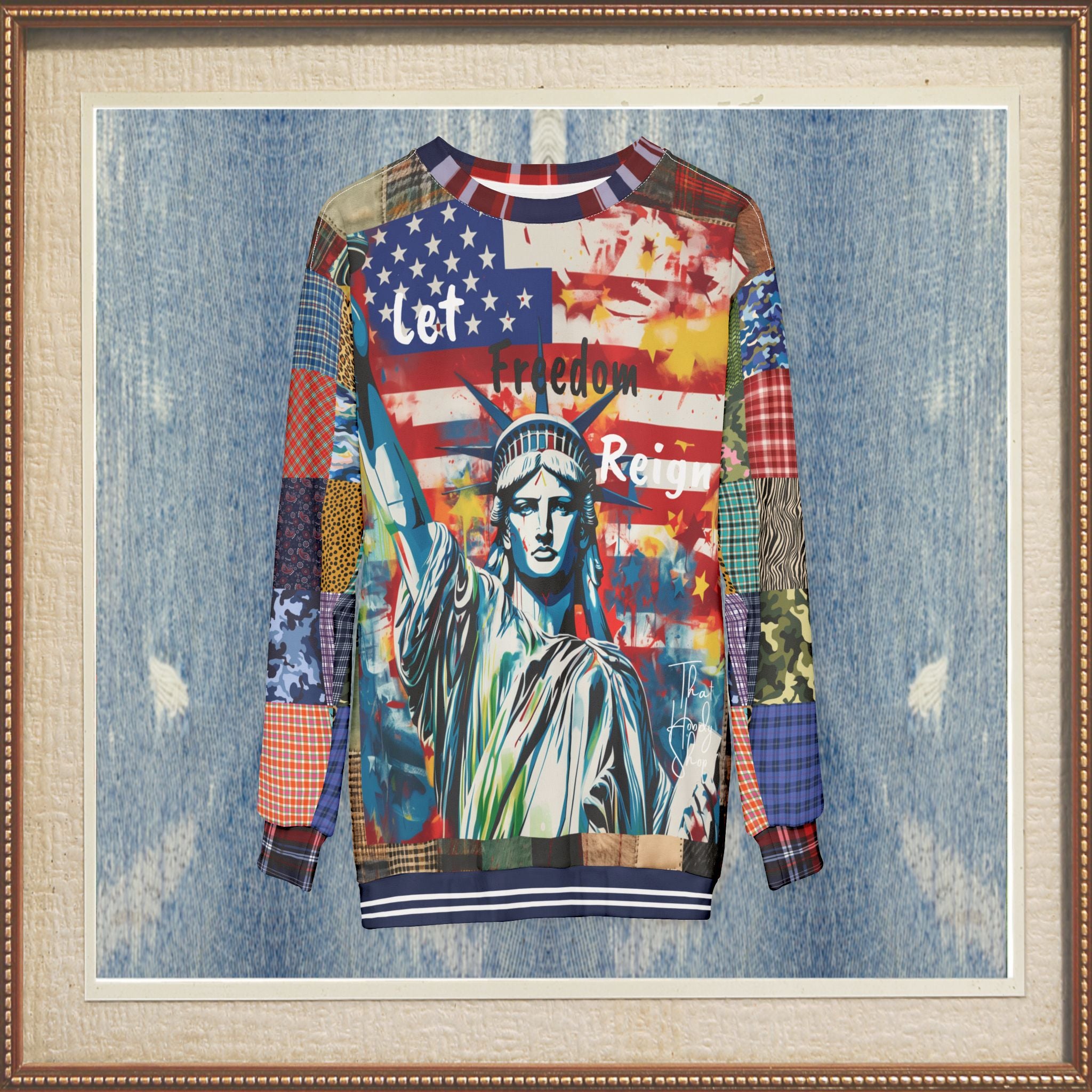 Let Freedom Reign America Unisex Sweatshirt (Gold Label)