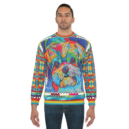 Mister Dungaree Graffiti Dog Art Unisex Sweatshirt (Gold Label)