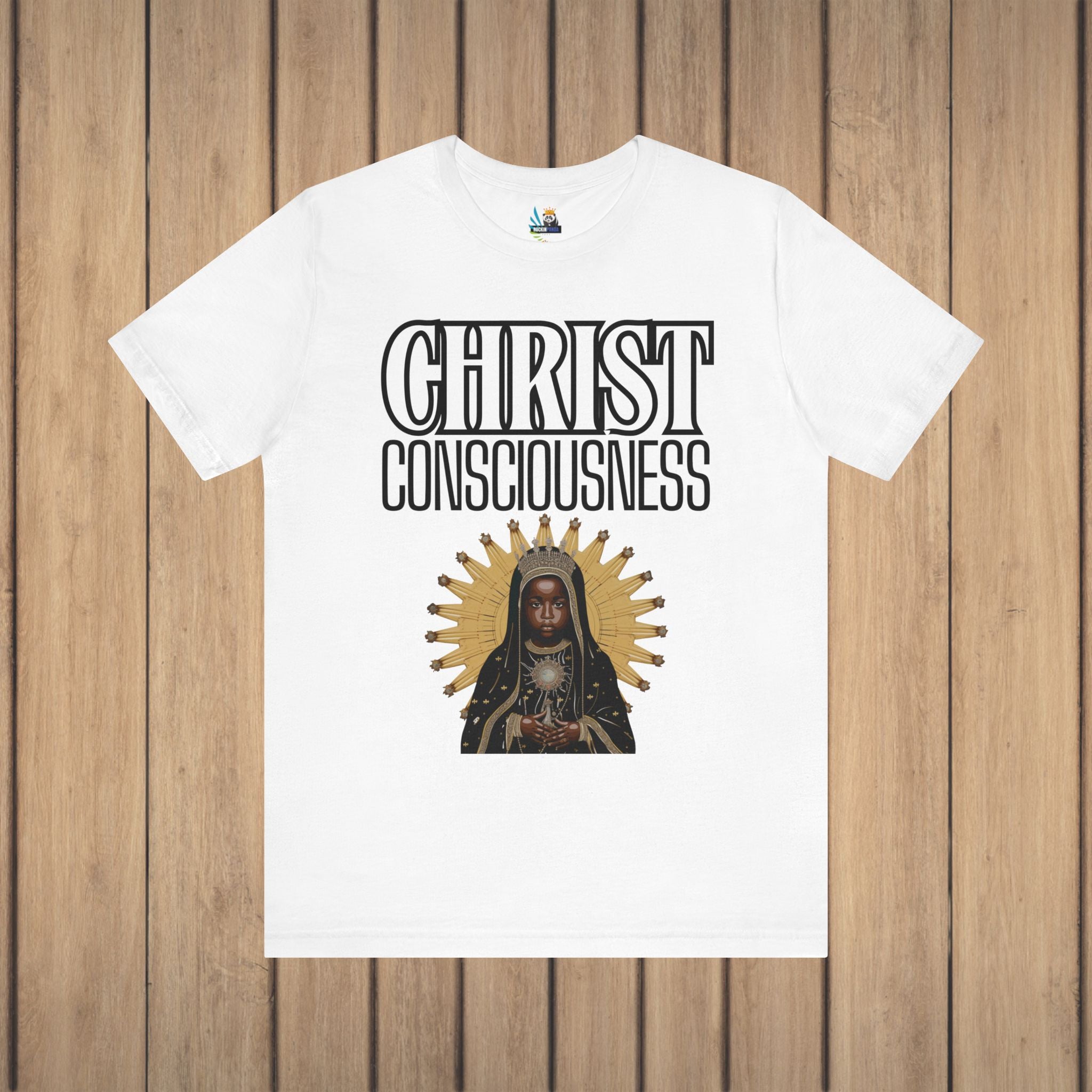 Christ Consciousness - Black Baby Jesus Unisex Short Sleeve Tee