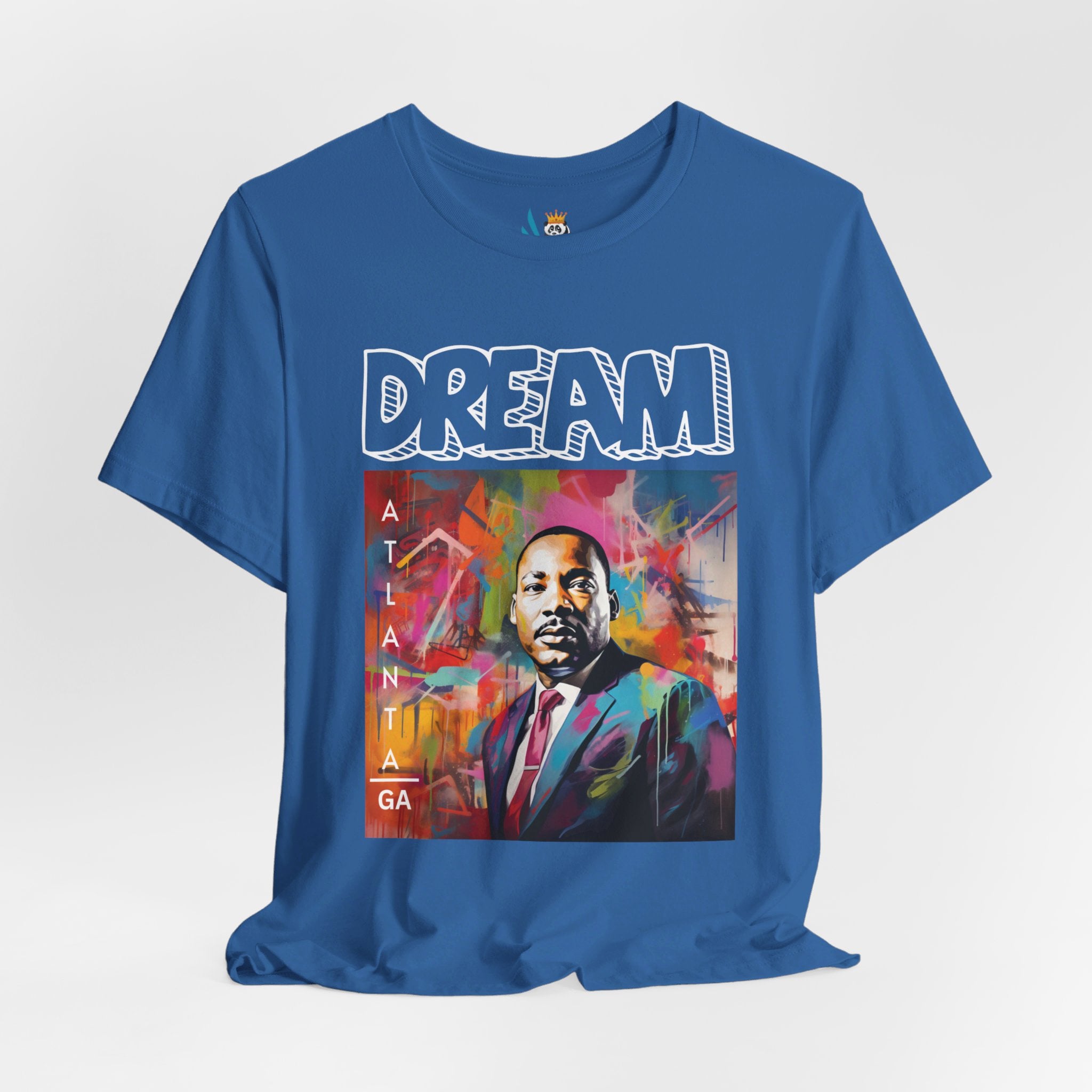 MLK Jr Dream Graffiti Art Unisex Short Sleeve Tee