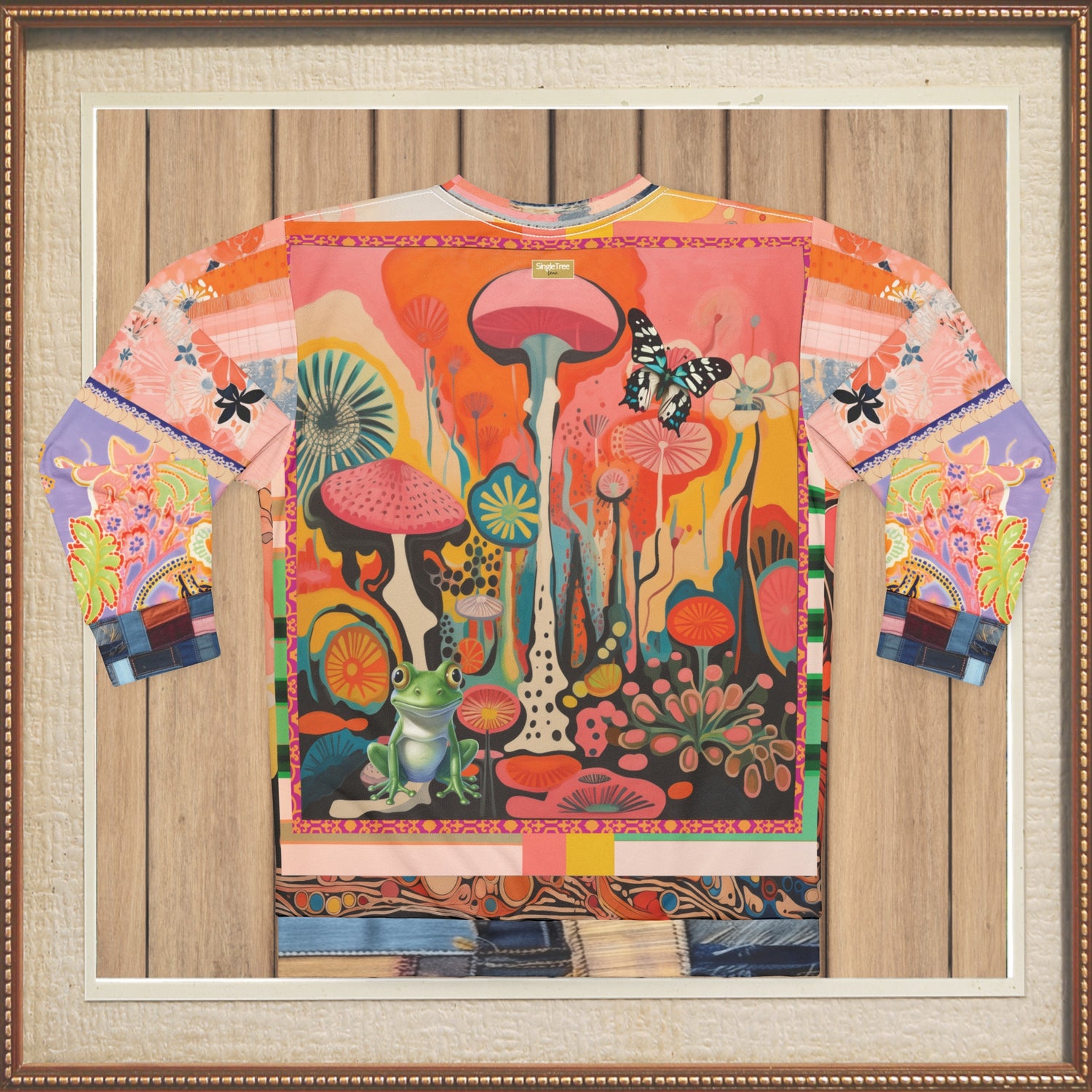 Psychedelic Dreams Abstract Art Unisex Sweatshirt (Gold Label)