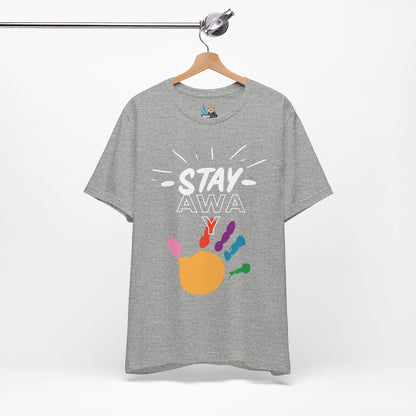 Stay Away Rainbow Hand Unisex Short Sleeve Tee