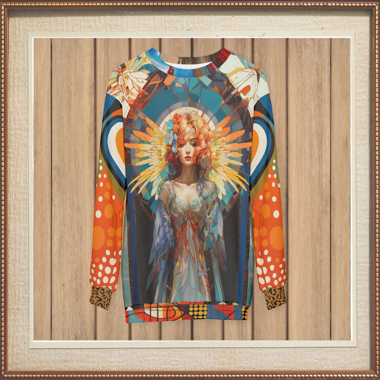 Art Deco Angel Unisex Sweatshirt (Gold Label)