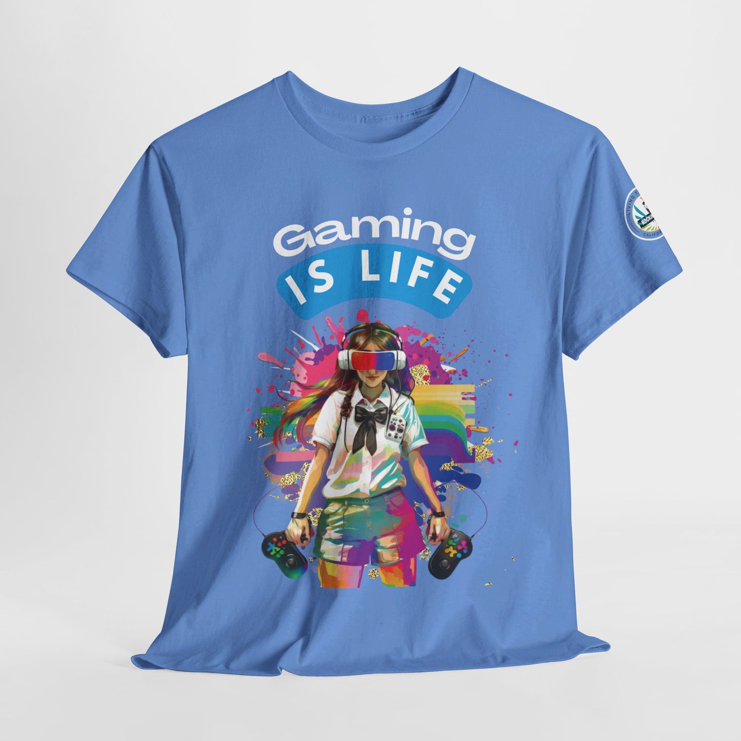 Gaming is Life - Girl Gamer Unisex Heavy Cotton Tee