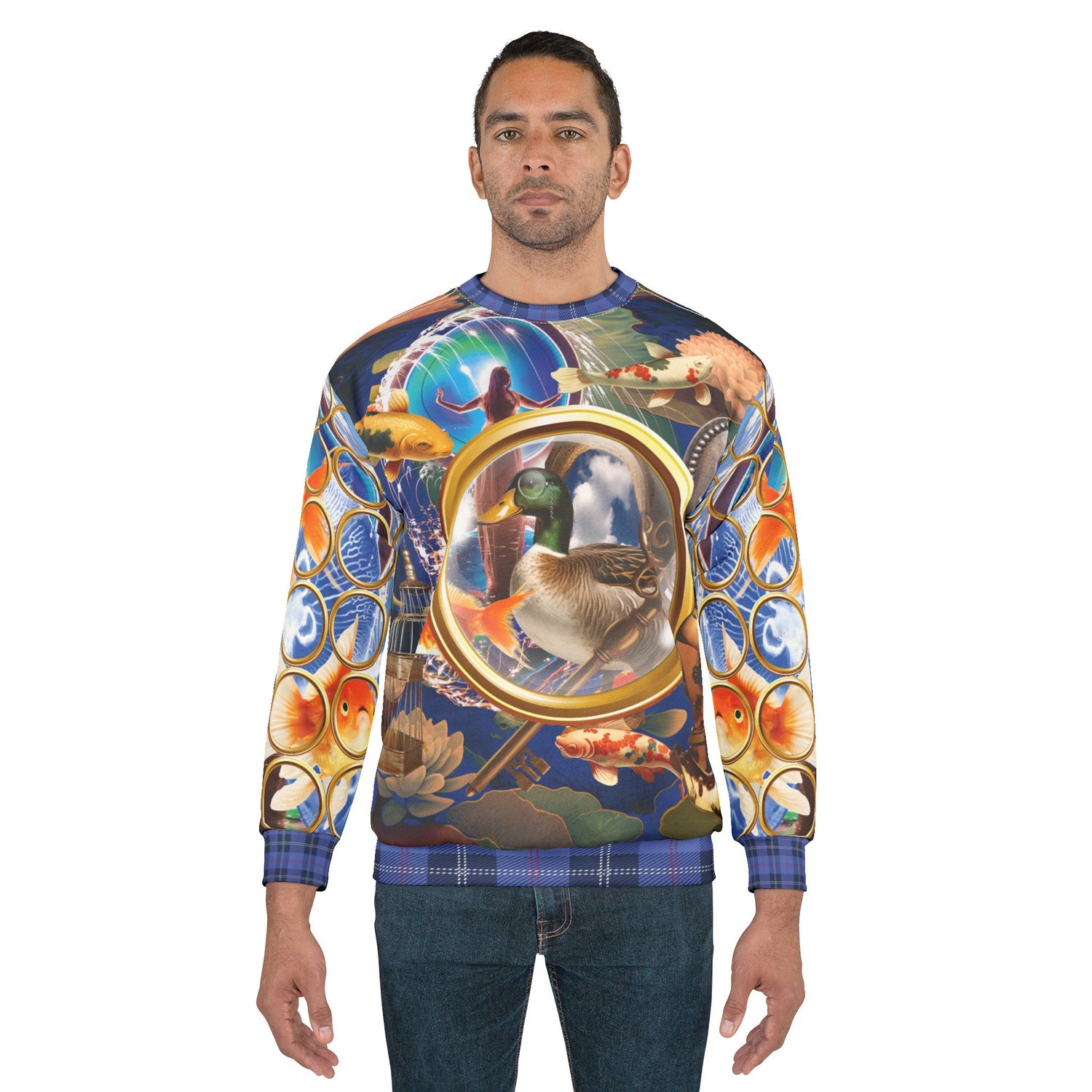 Portal to Other Worlds Art Nouveau Unisex Sweatshirt (Gold Label)