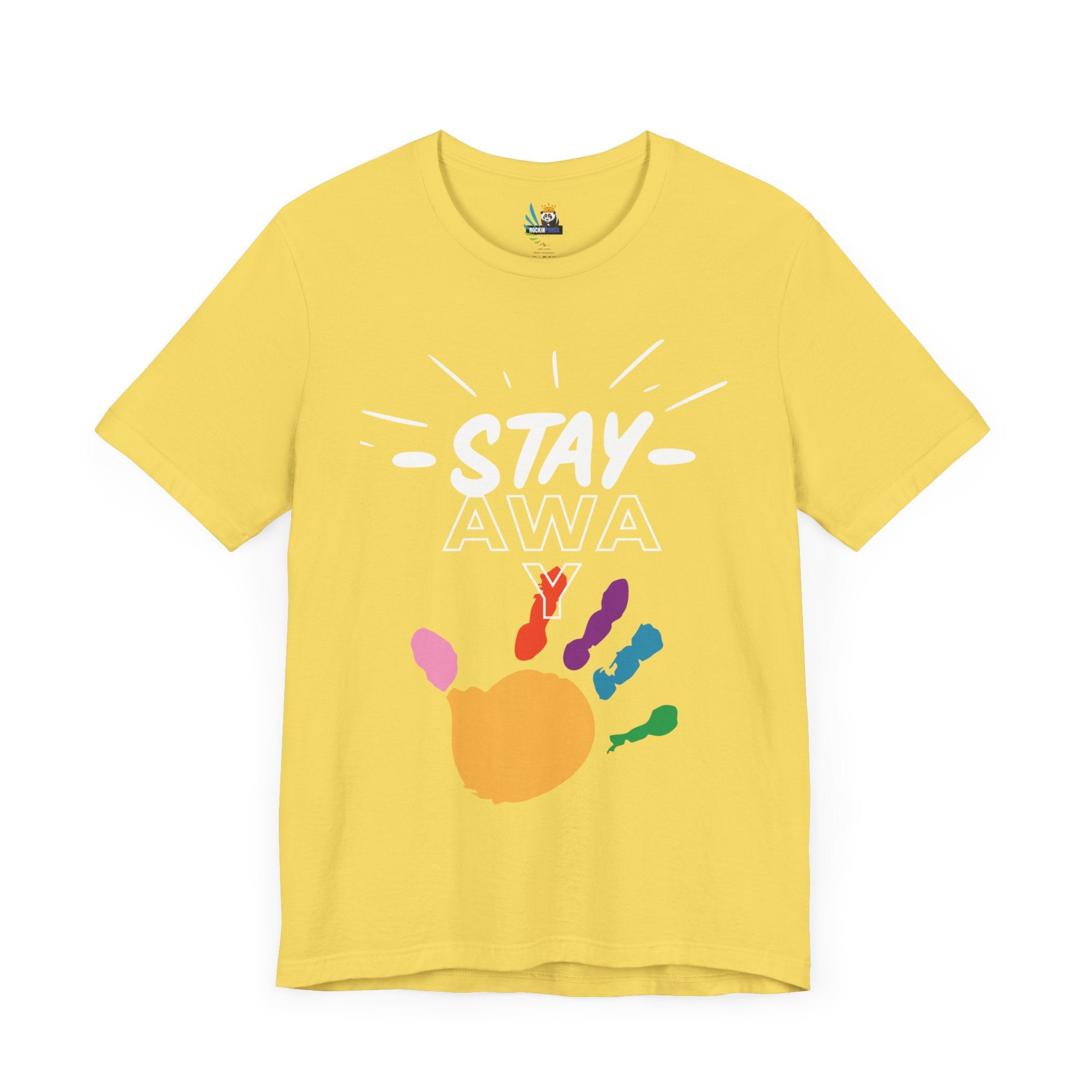 Stay Away Rainbow Hand Unisex Short Sleeve Tee