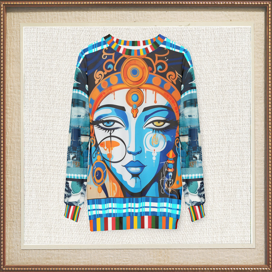 Sudadera unisex azul Laxshmi Indian Devi