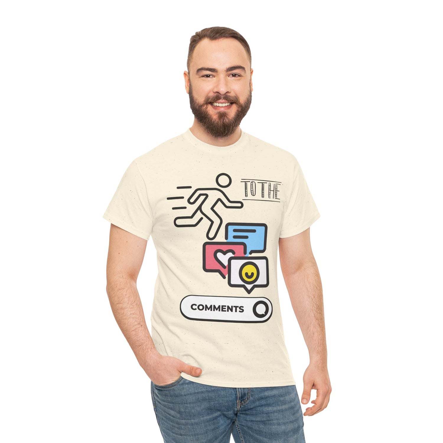 Straight to the Comments Heavyweight Unisex Tee
