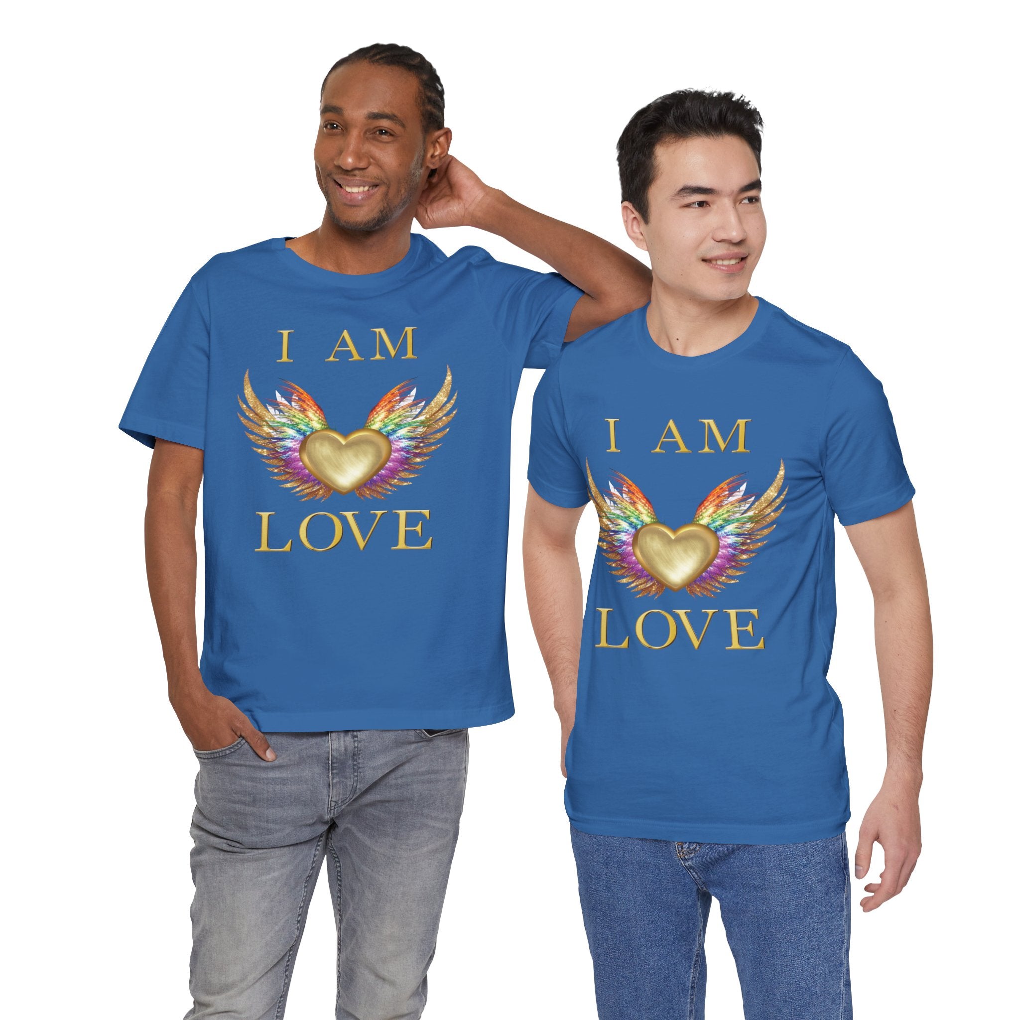 I am Love Angel Wings Short Sleeve Tee