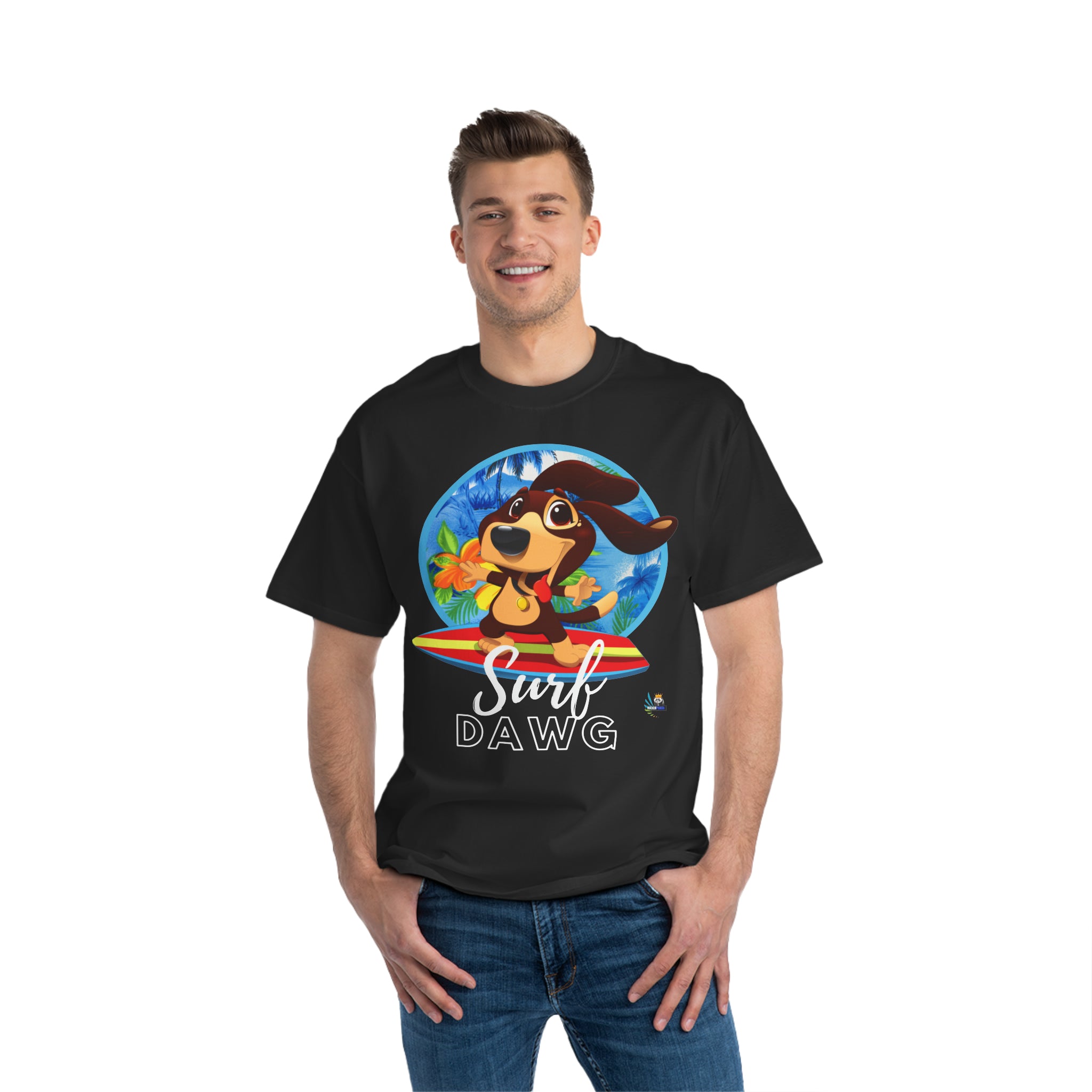 Surf Dawg Hawaiian-Style Unisex Heavyweight Tee