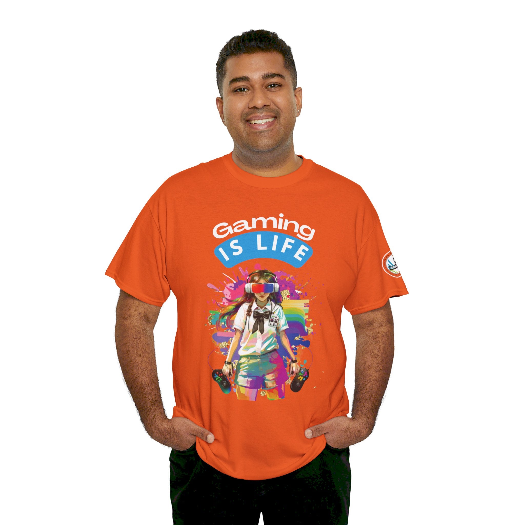 Gaming is Life - Girl Gamer Unisex Heavy Cotton Tee