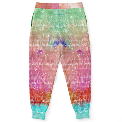 Colores de Brasil Abstract Rainbow THS Signature Eco-Poly Joggers unisex 