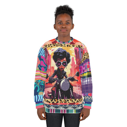 Look of Betrayal Plaid Patchwork Floral Unisex Sweatshirt