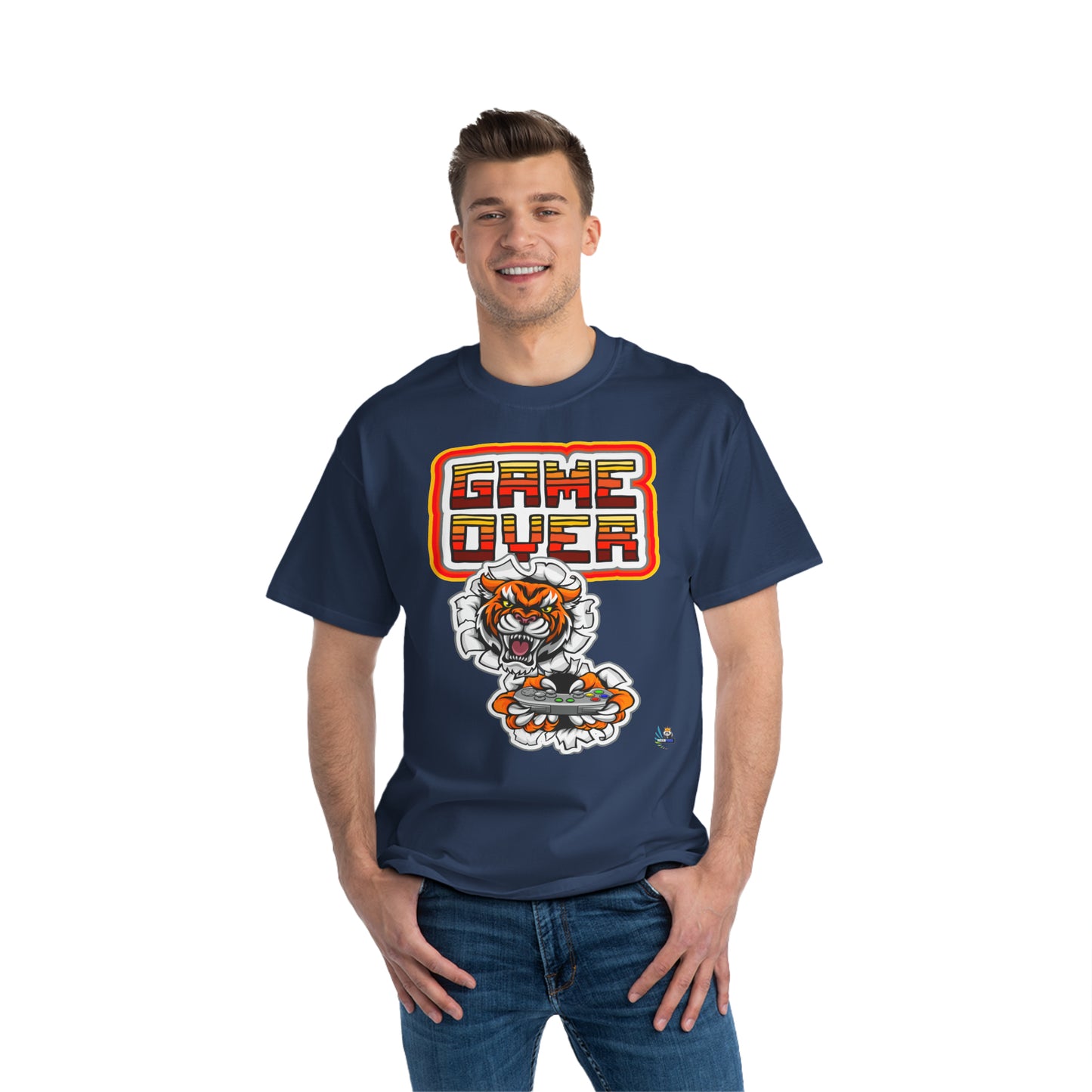 Game Over Tiger Edition Heavyweight Unisex Gaming Tee
