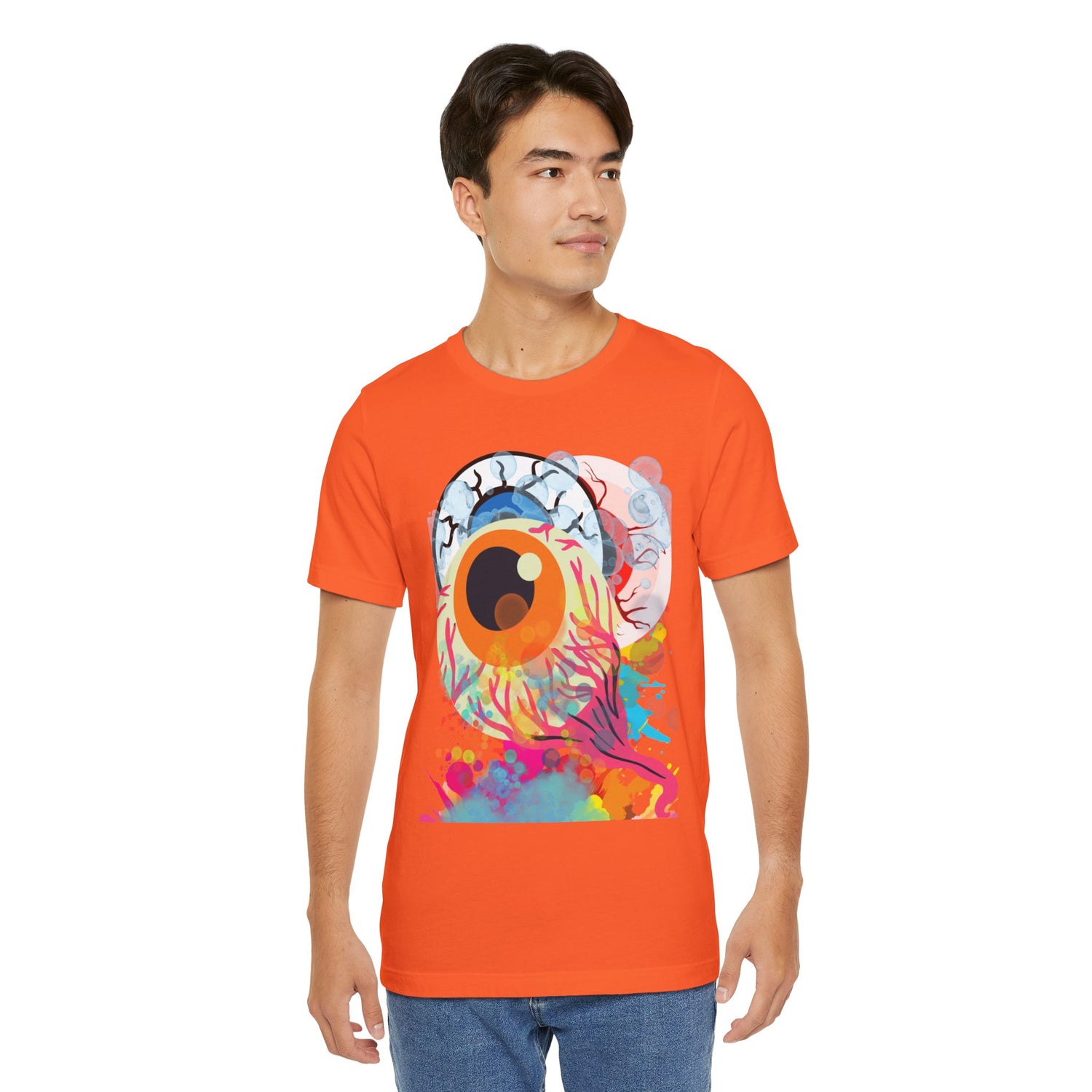 Eyes in Abstract Unisex Short Sleeve Tee