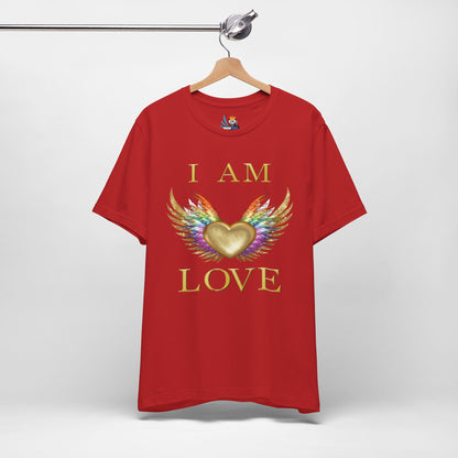 I am Love Angel Wings Short Sleeve Tee