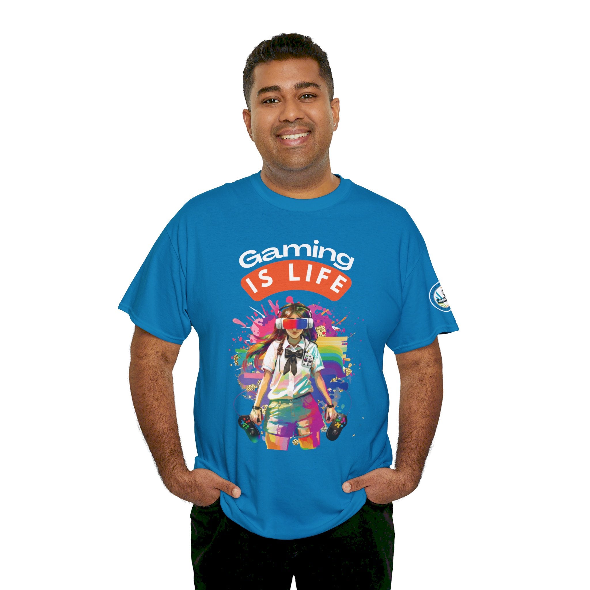 Gaming is Life - Girl Gamer Unisex Heavy Cotton Tee