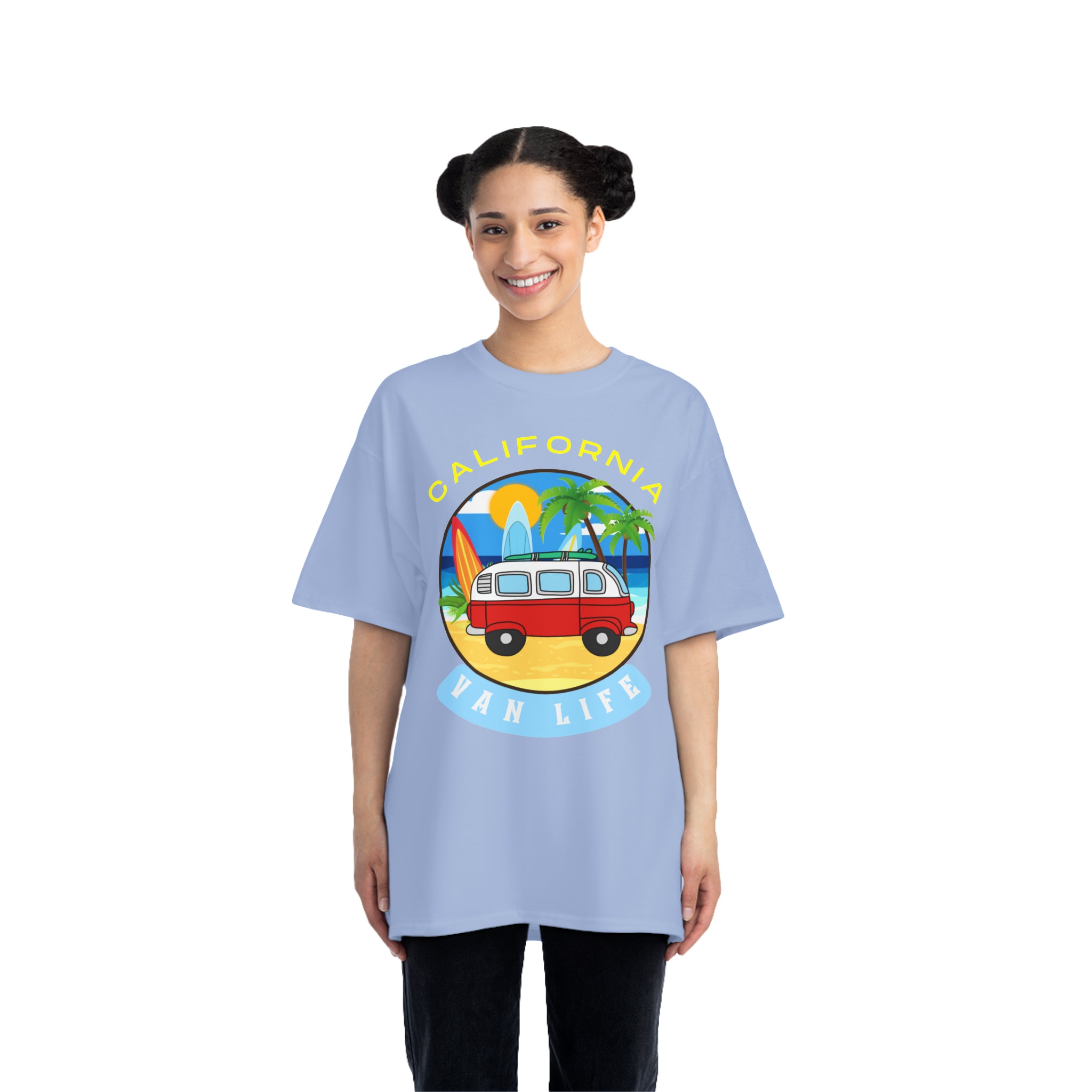 Camiseta de peso pesado Van Life California